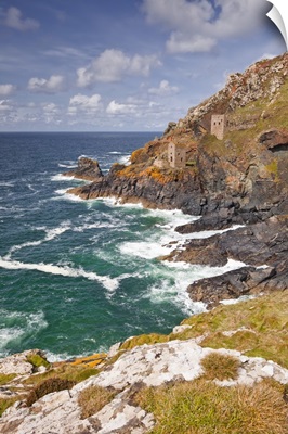 The Crown engine houses near to Botallack, Cornwall, England