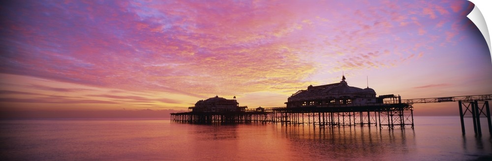 The derelict West Pier, Brighton, East Sussex, Sussex, England, UK
