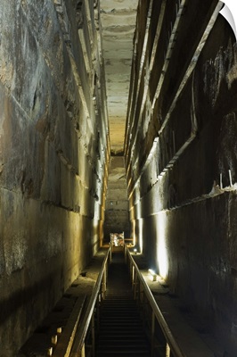 The Grand Gallery inside the Great Pyramid of Khufu, Giza, Egypt, Africa