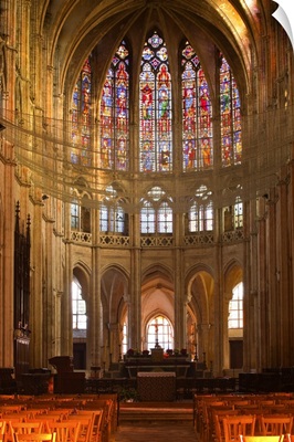 The interior of Saint Pierre church in Chartres, Eure-et-Loir, Centre, France