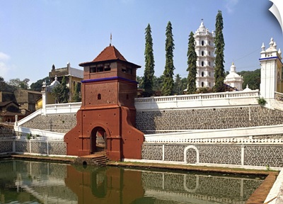 The Mangesh Temple, Priol, Goa, India, Asia