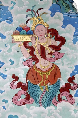 Tibetan goddess, Kopan monastery, Kathmandu, Nepal