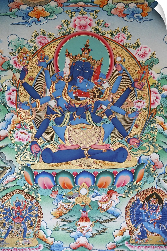 Tibetan tantric goddess, Kopan monastery, Kathmandu, Nepal