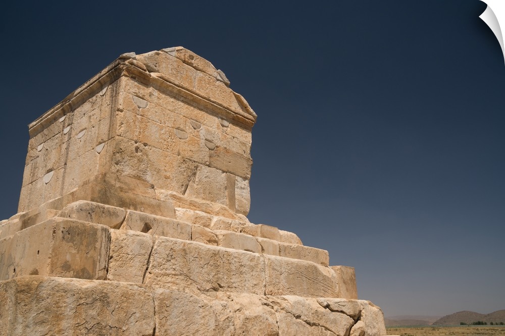 Tomb of Cyrus the Great, 576-530 BC, Pasargadae, UNESCO World Heritage Site, Iran, Middle East