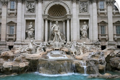 Trevi fountain by Nicola Salvi dating from the 17th century, Rome, Lazio, Italy