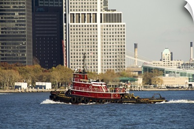 Tug on Hudson River, Manhattan, New York City