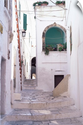Typical street, Ostuni, Puglia, Italy
