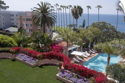 View from the Hotel La Valenica overlooking La Jolla, near San Diego, California