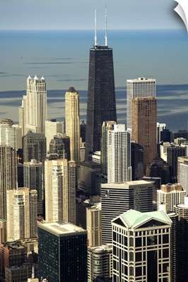 View of Chicago from the Sears Tower Sky Deck, Chicago, Illinois