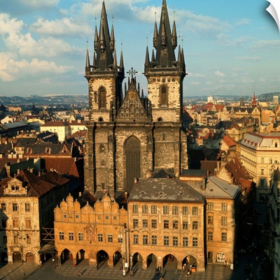 View of Our Lady of Tyn, Old Town, Prague, Czech Republic, Europe