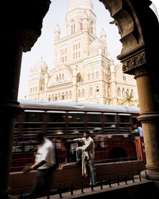 View Through Arch Of Mumbai Municipal Corporation Building, Mumbai, India