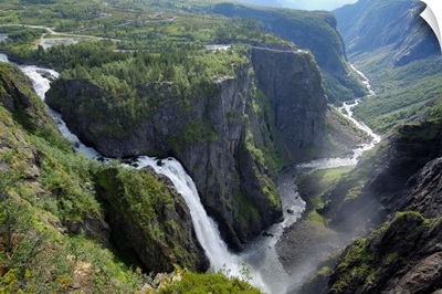 Voringfoss waterfall, near Eidfjord, Hordaland, Norway, Scandinavia