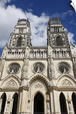Western Facade Of Sainte-Croix (Holy Cross) Cathedral, Orleans, Loiret, France, Europe
