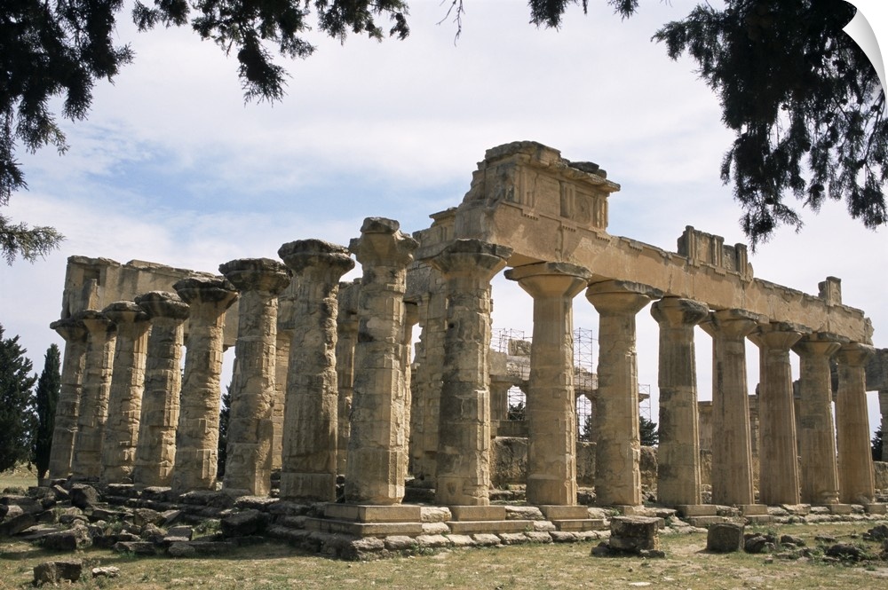 Zeus temple, Cyrene, Cyrenaica, Libya, North Africa, Africa