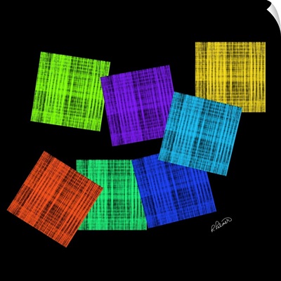 Colored Squares On Black