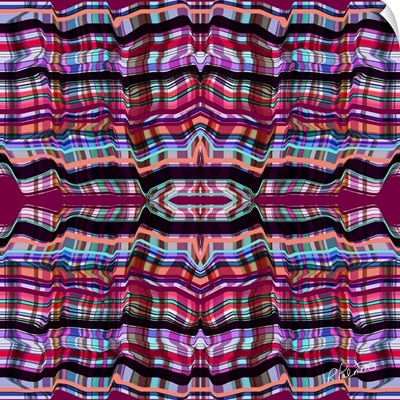 Pink Folded Plaid Two Square