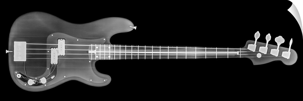 Base Guitar under x-ray.