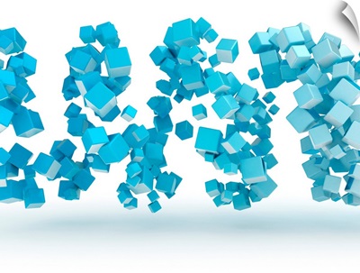Blue Cubes, Illustration