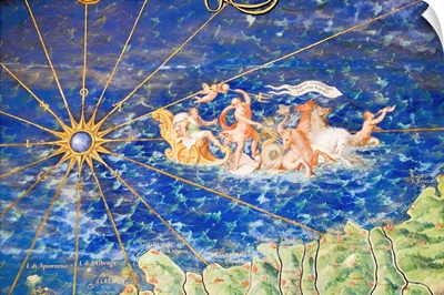 Detail of 16th century map of Liguria