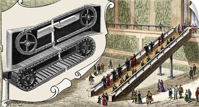Early escalator, 1894