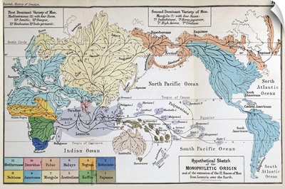 Ernst Haeckel Map Lemuria Human Origins
