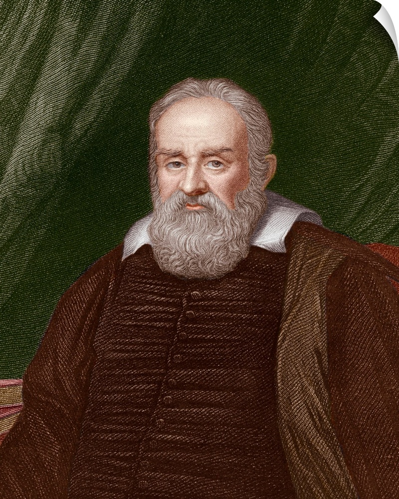 Galileo Galilei. Historical portrait of the Italian astronomer and physicist Galileo Galilei (1564-1642). In 1610, Galileo...
