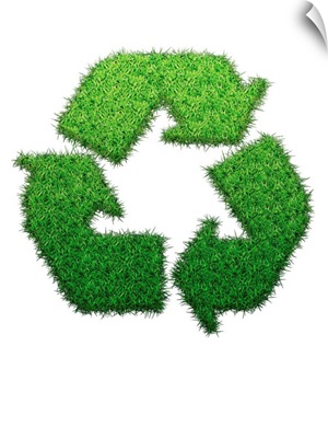 Grass Recycling Logo, Illustration