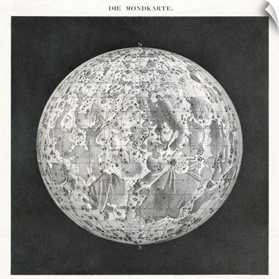 Lunar map of 1854