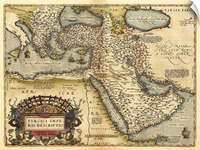 Ortelius's map of Ottoman Empire, 1570