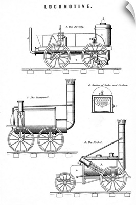 Rainhill Trials steam trains, 1829