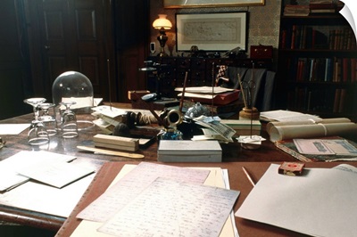 View of Darwin's desk at Down House
