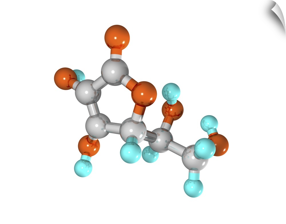 Vitamin C. Computer model of a molecule of the water-soluble trace nutrient vitamin C. It is also known as ascorbic acid. ...