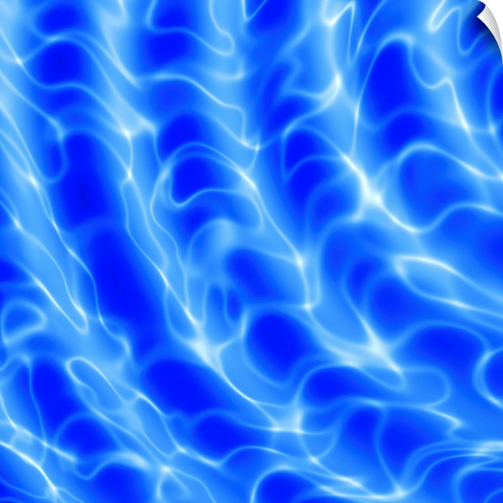 Water ripples, computer artwork.