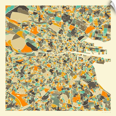 Dublin Aerial Street Map