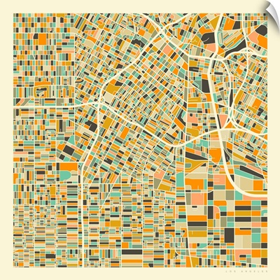 Los Angeles Aerial Street Map