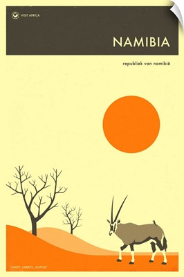 Minimalist Travel Poster - Namibia, Africa