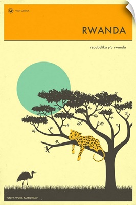 Minimalist Travel Poster - Rwanda, Africa