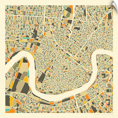 New Orleans Aerial Street Map