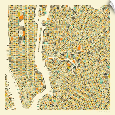 New York Aerial Street Map
