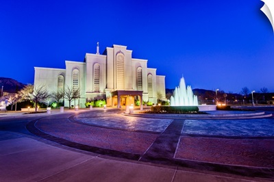 Albuquerque New Mexico Temple, Front and Fountain, Albuquerque, New Mexico