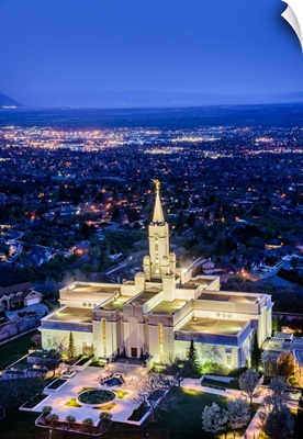 Bountiful Utah Temple, Blue Twilight, Bountiful, Utah