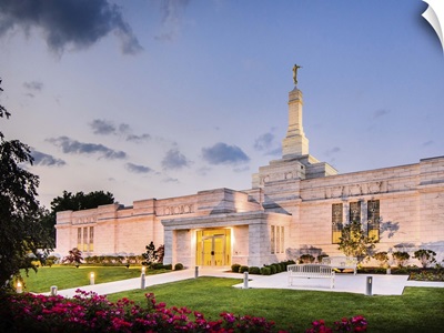 Columbus Ohio Temple at Dusk, Columbus, Ohio