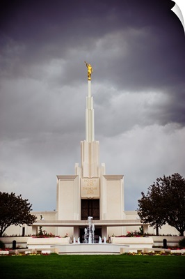 Denver Colorado Temple, Spire and Cloudy Skies, Centennial, Colorado