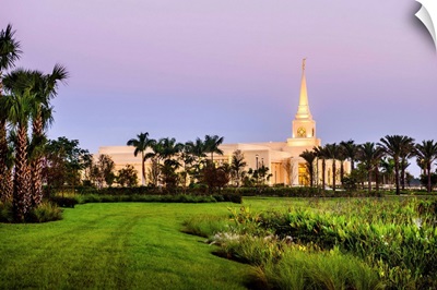 Fort Lauderdale Florida Temple, Sunrise on the Lawn, Davie, Florida