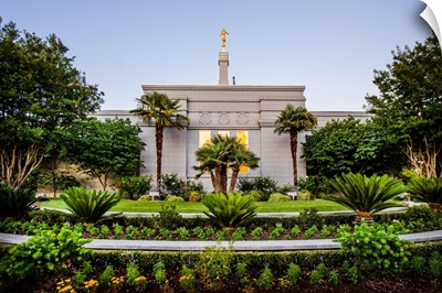 Fresno California Temple, Greenery and Palm Trees, Fresno, California