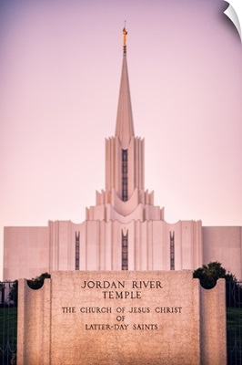 Jordan River Utah Temple Sign, South Jordan, Utah