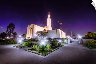 Los Angeles California Temple, Night, Los Angeles, California