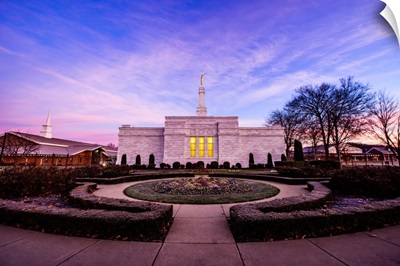 Nashville Tennessee Temple, Lavender Sunset, Franklin, Tennessee