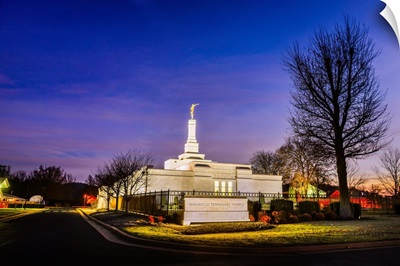 Nashville Tennessee Temple, Twilight, Franklin, Tennessee