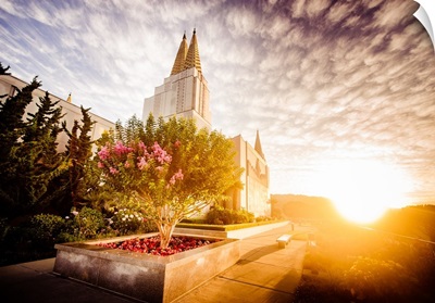 Oakland California Temple, the Sun Rises, Oakland, California